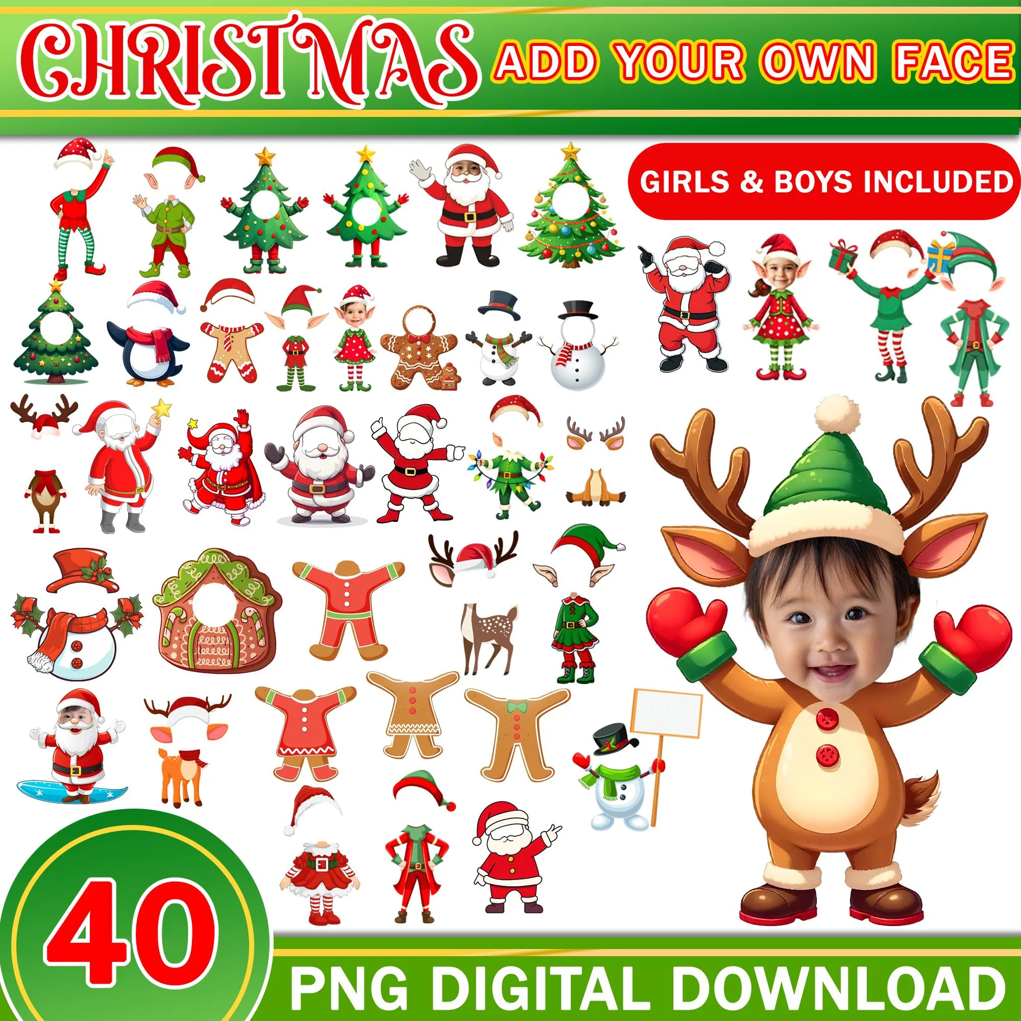 Christmas Face Hole Christmas Face Hole