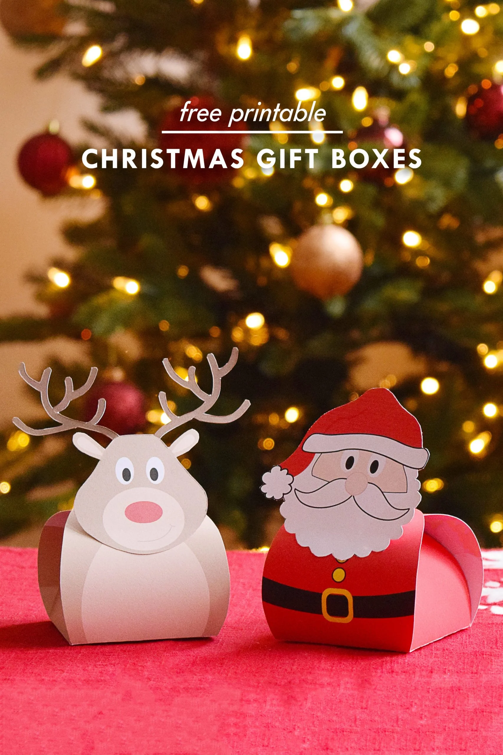 Christmas Gift Boxes A Free Printable For You