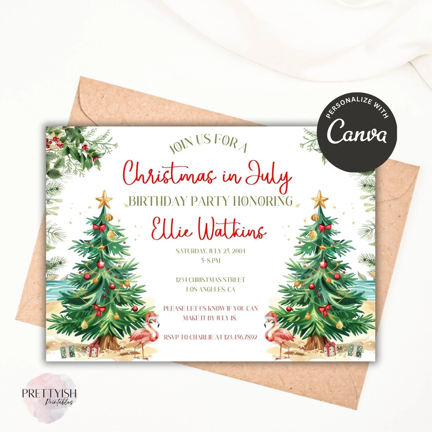 christmas in july party invitation template christmas in july party invitation template