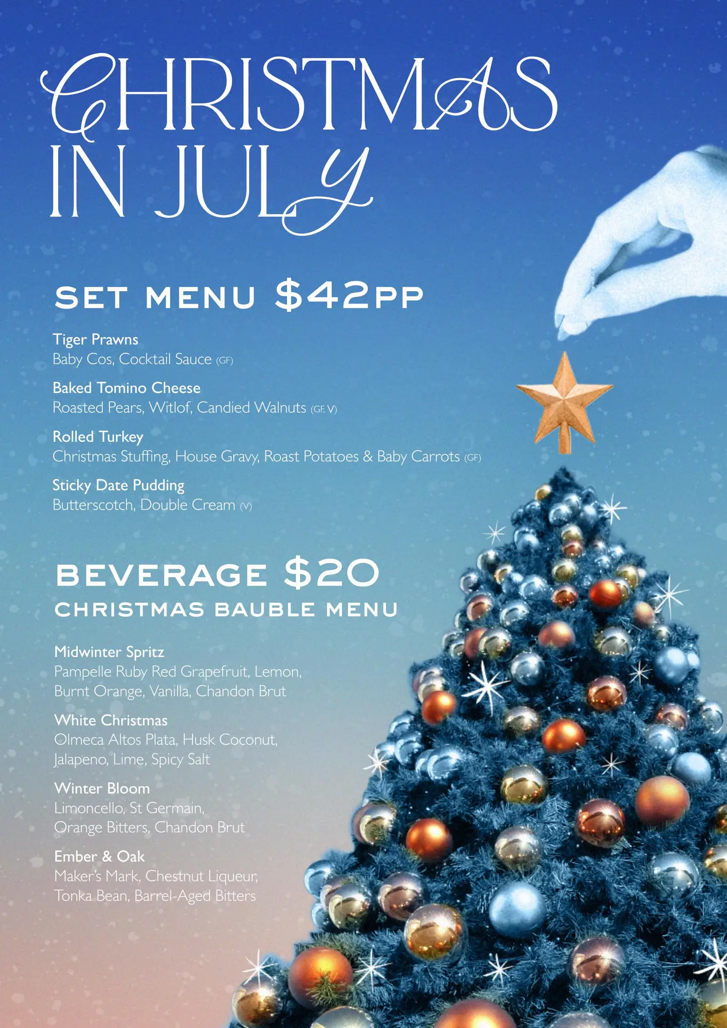 christmas in july menu template christmas in july menu template