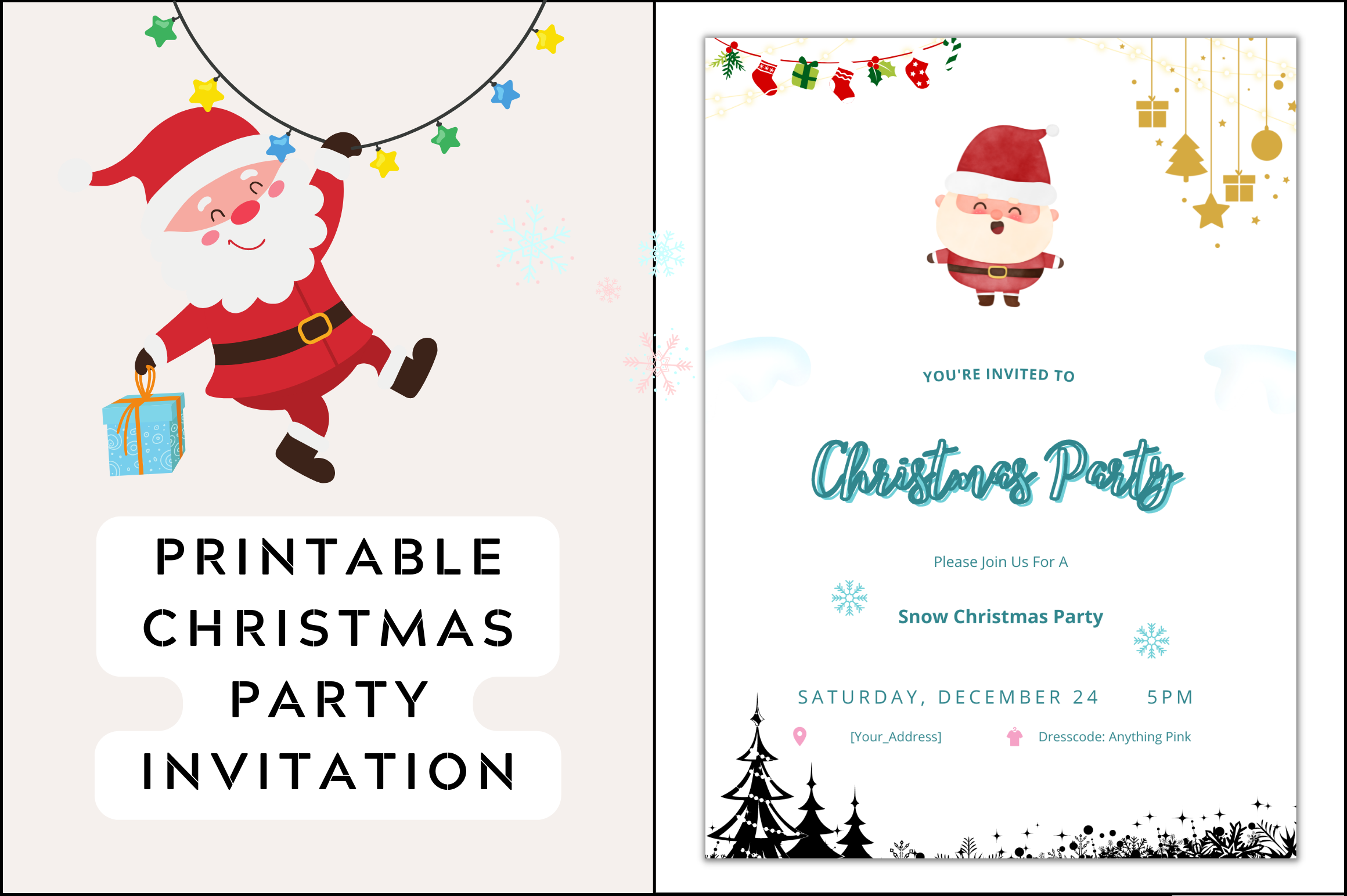 christmas party templates free