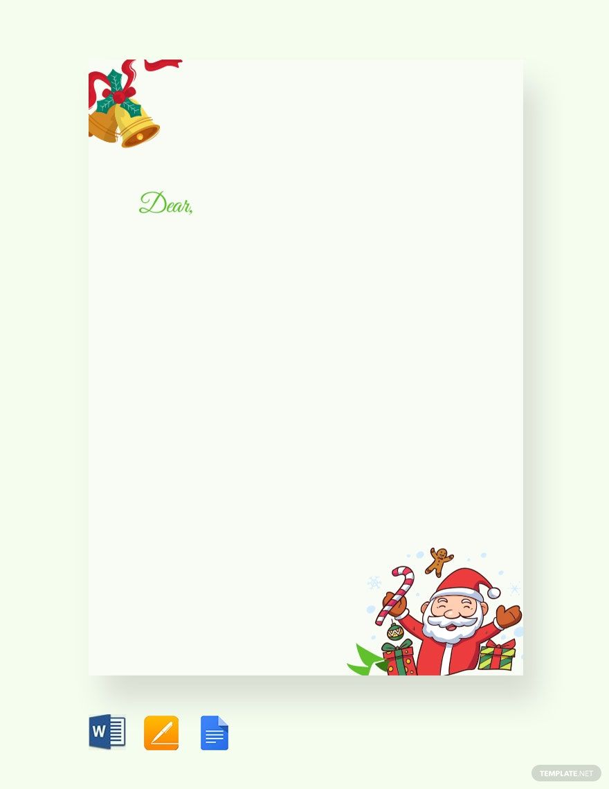 Christmas Letter Template