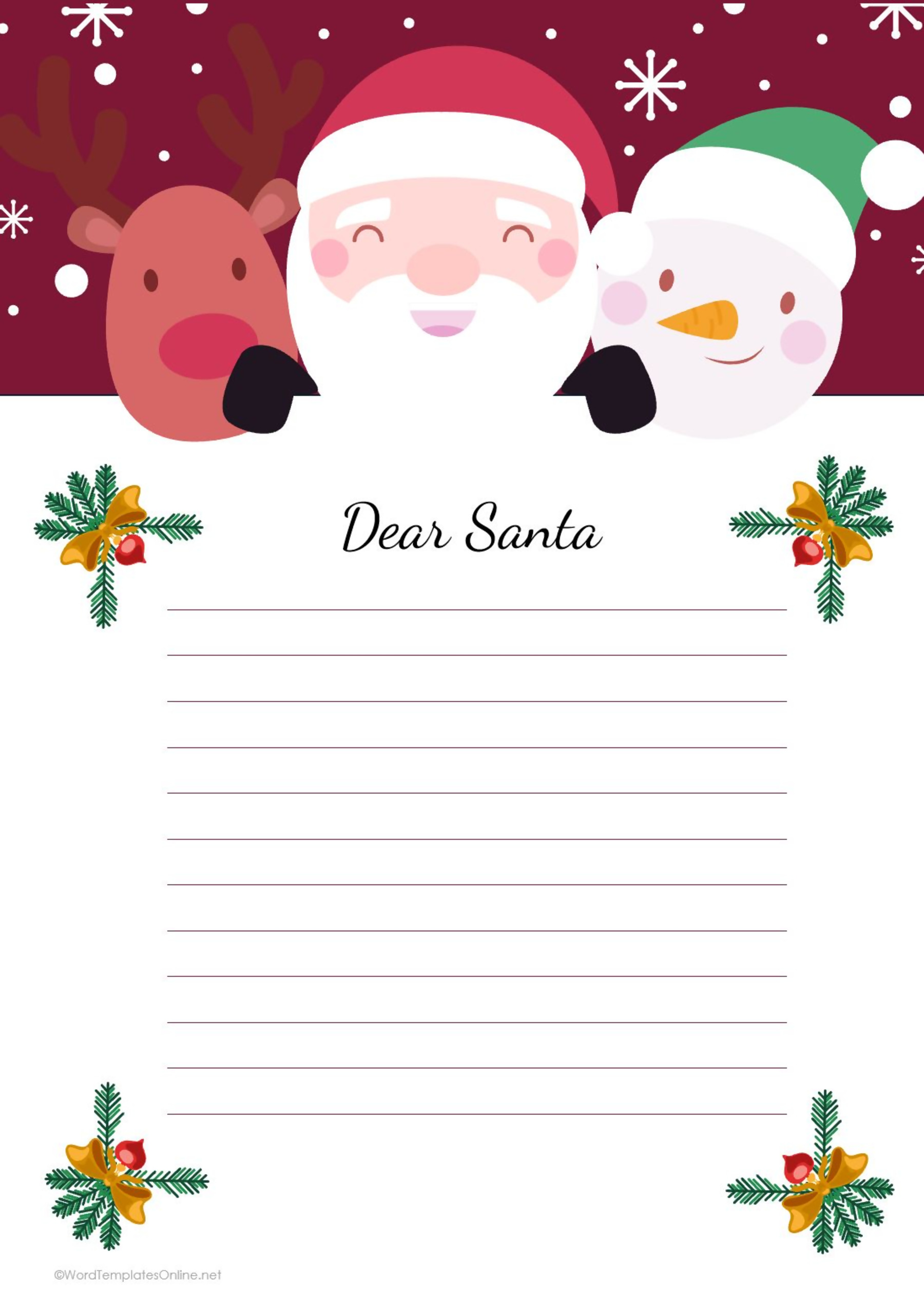 Christmas Letter Templates Christmas Letter Templates