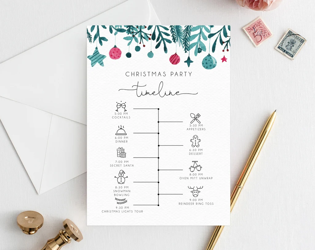 christmas itinerary templates christmas itinerary templates