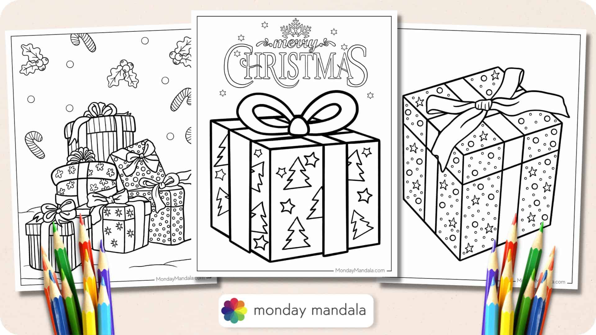 Christmas Present Coloring Pages Christmas Present Coloring Pages