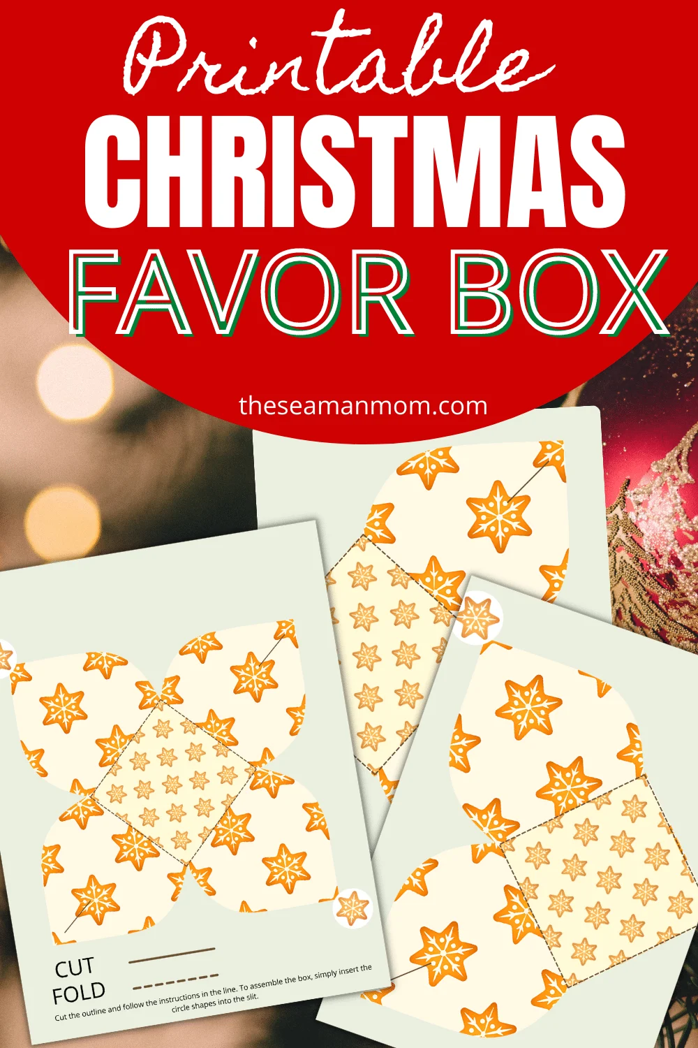 Christmas Printable Box Template Christmas Printable Box Template