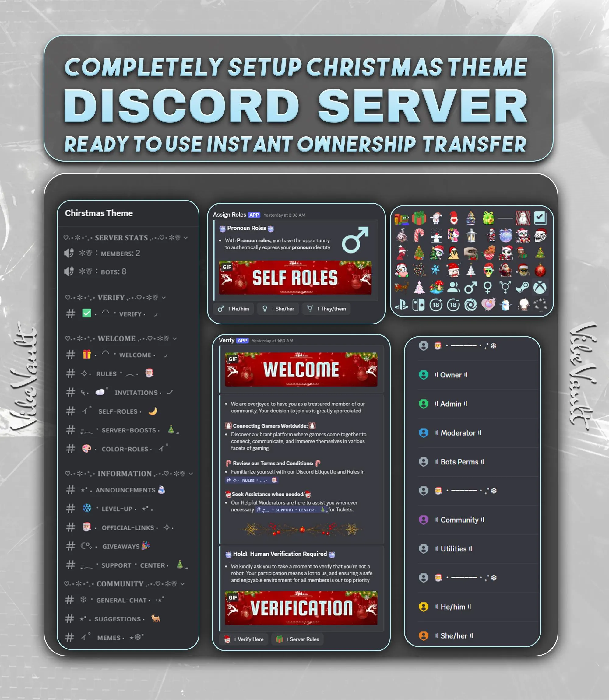Christmas Themed Discord Server Festive