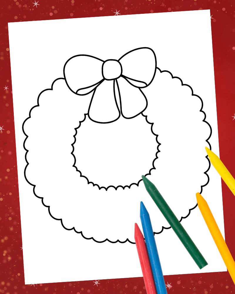 Christmas Wreath Printable Template