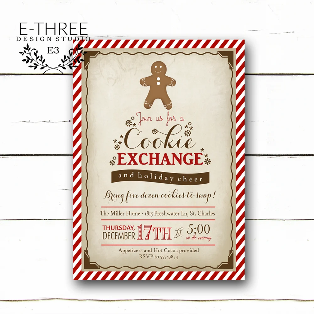 Christmascookieexchangeinvitation Christmascookieexchangeinvitation