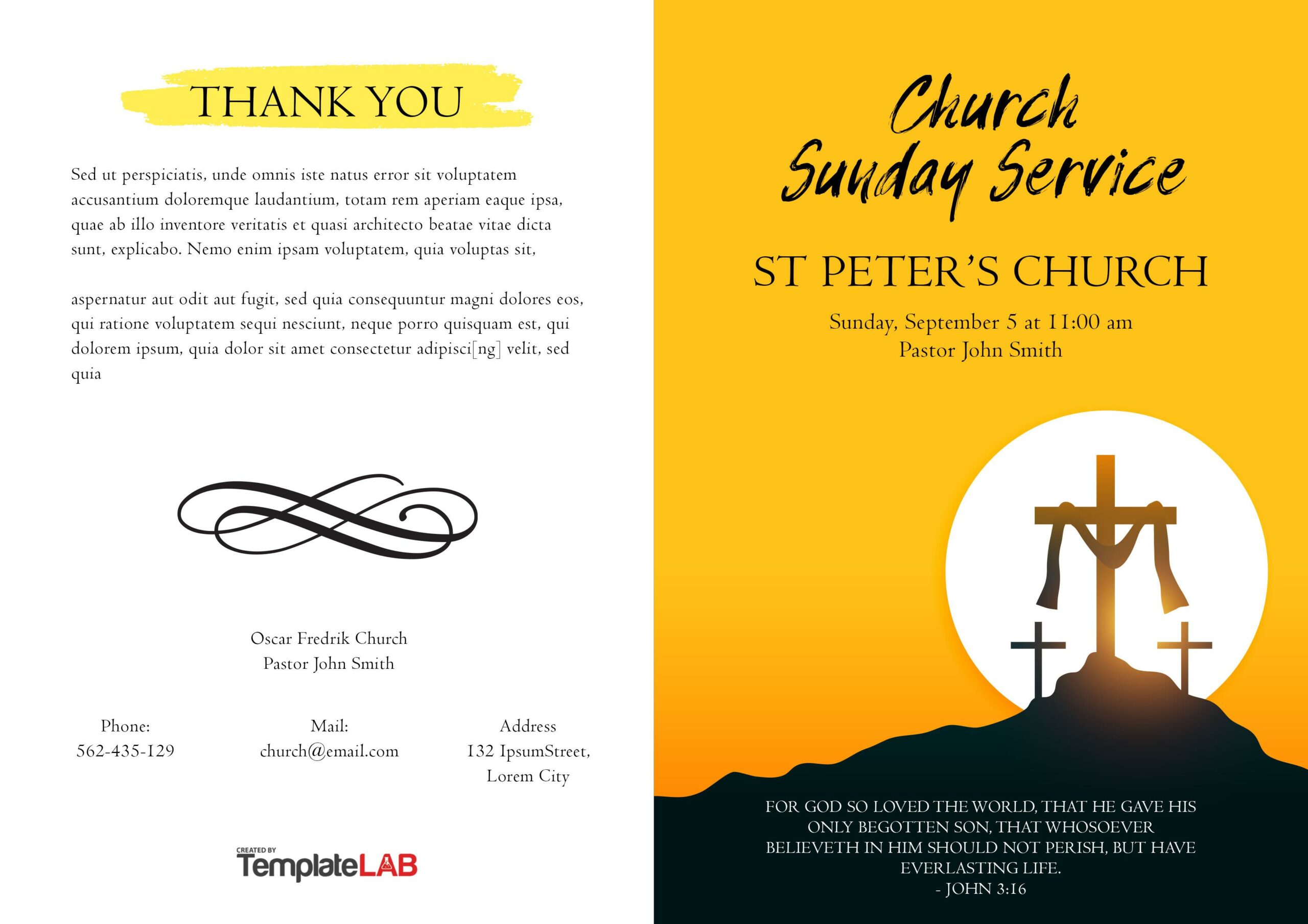 free printable church bulletin templates free printable church bulletin templates