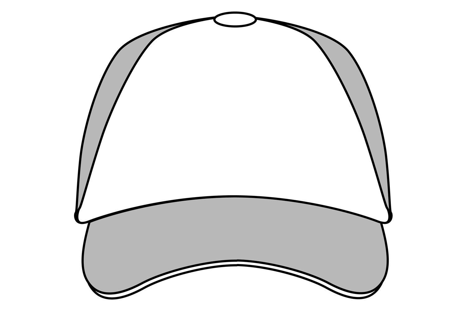 Clean Baseball Hat Template Textile Cap