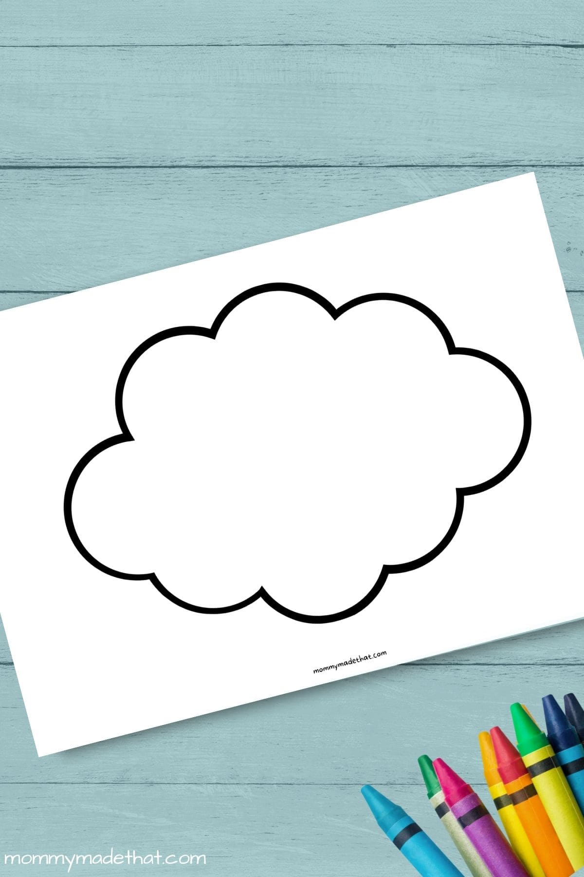 printable cloud shape template printable cloud shape template