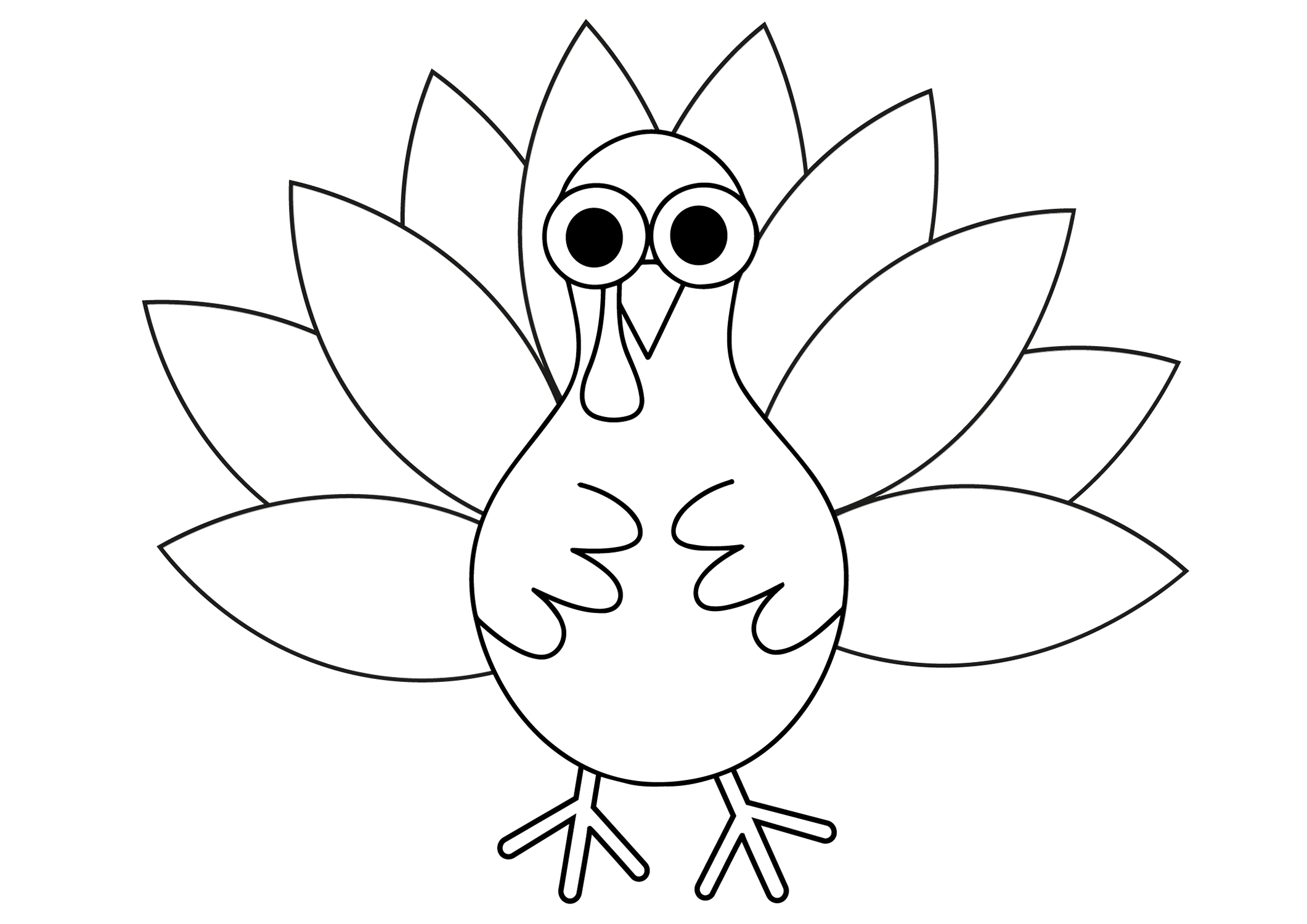 Color Cut And Paste Thanksgiving Turkey Template