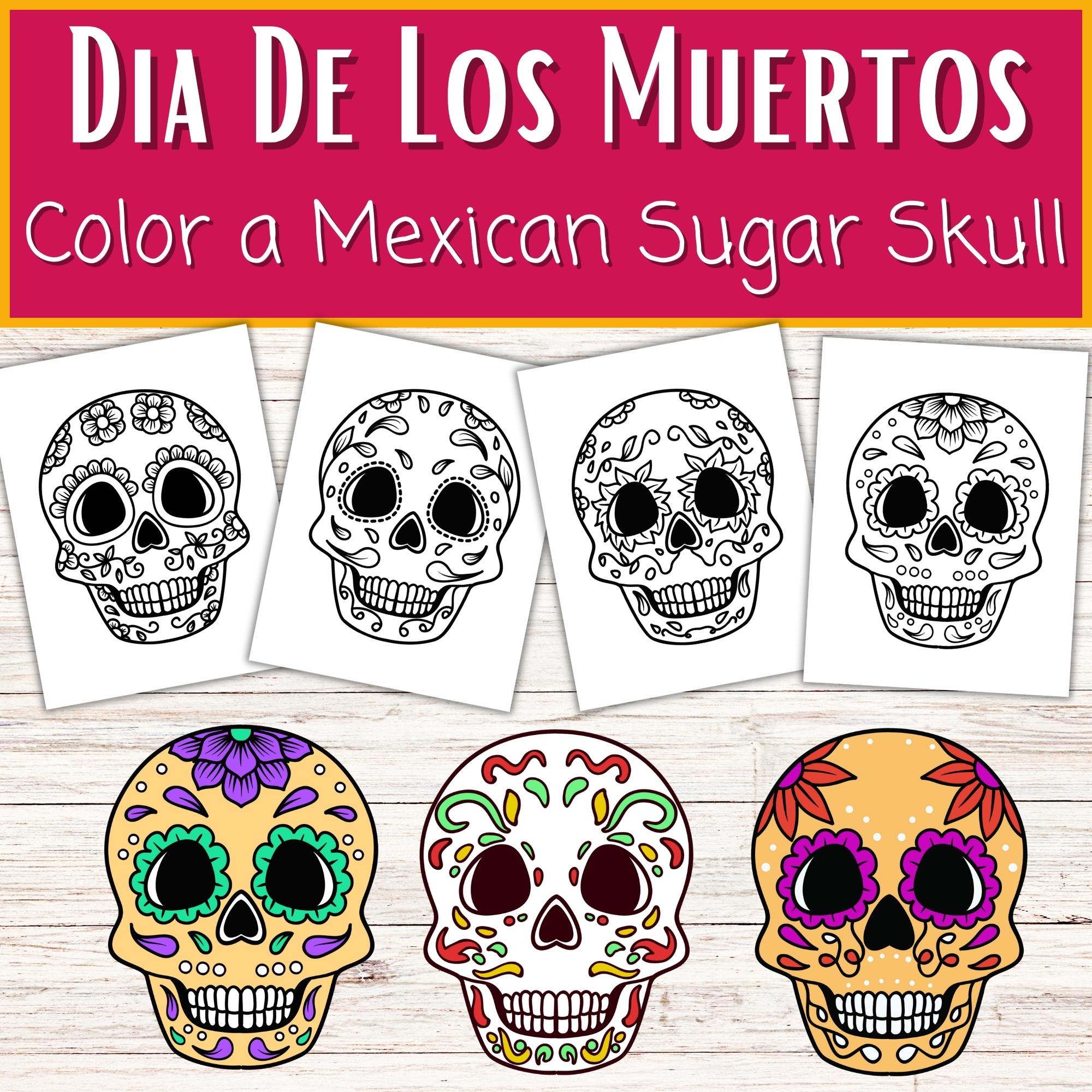 day of the dead skull template printable free