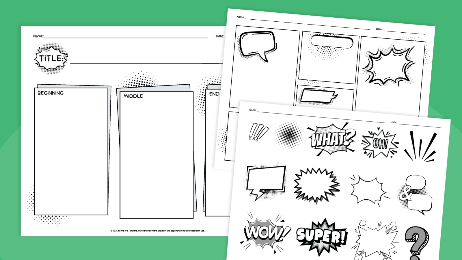 Comic Strip Template