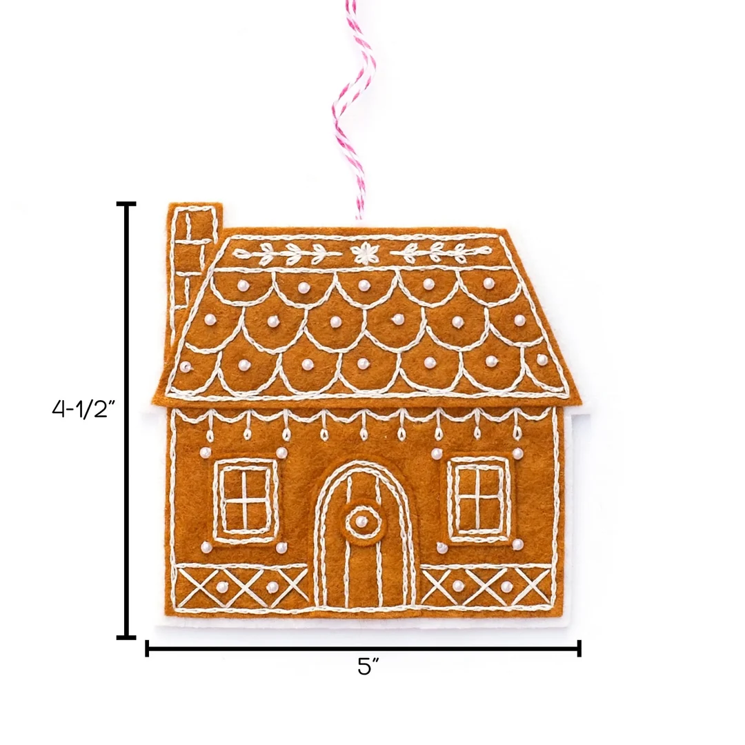 gingerbread house felt template
