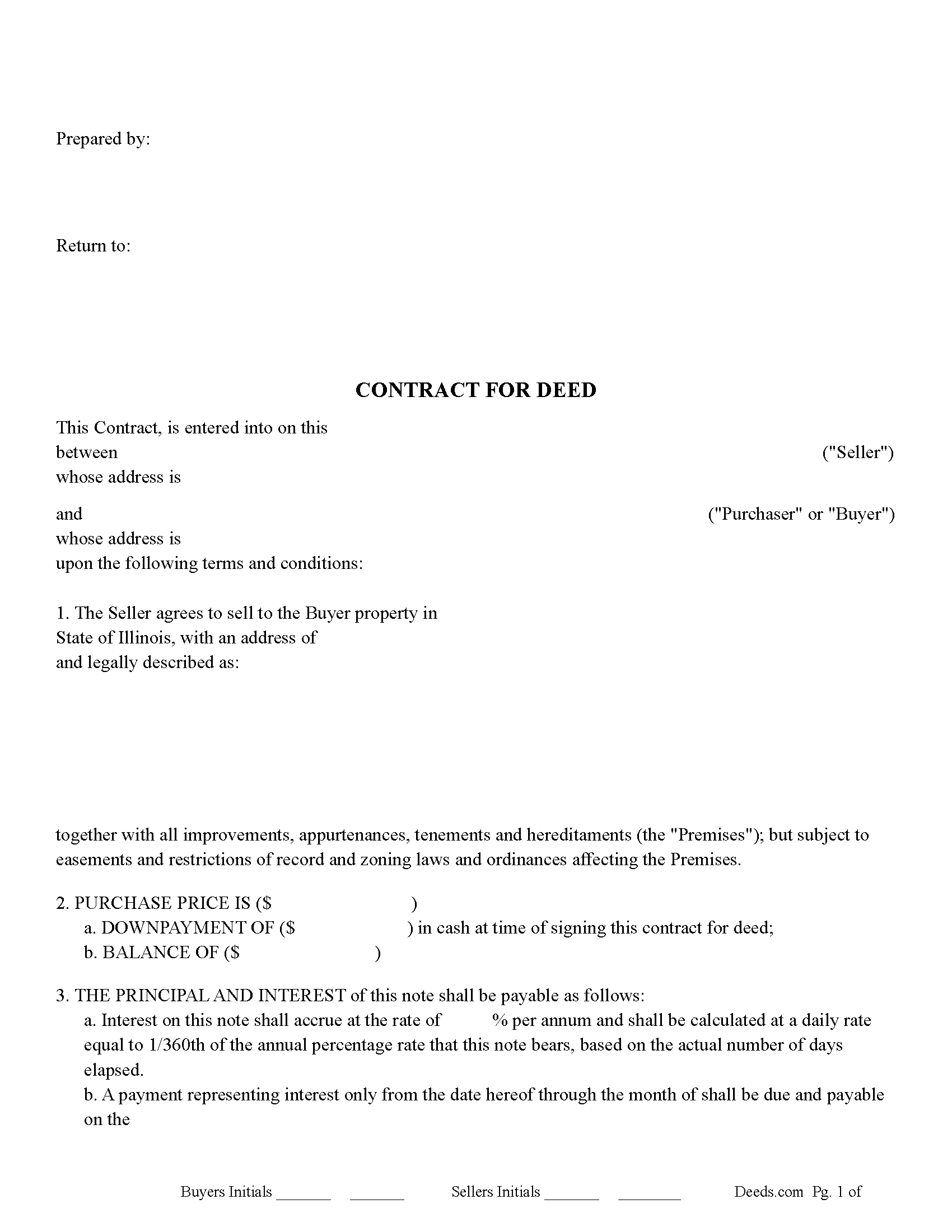 Contract For Deed