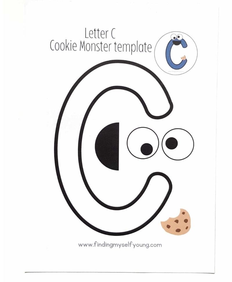 Cookie Monster Letter C Craft Cookie Monster Letter C Craft