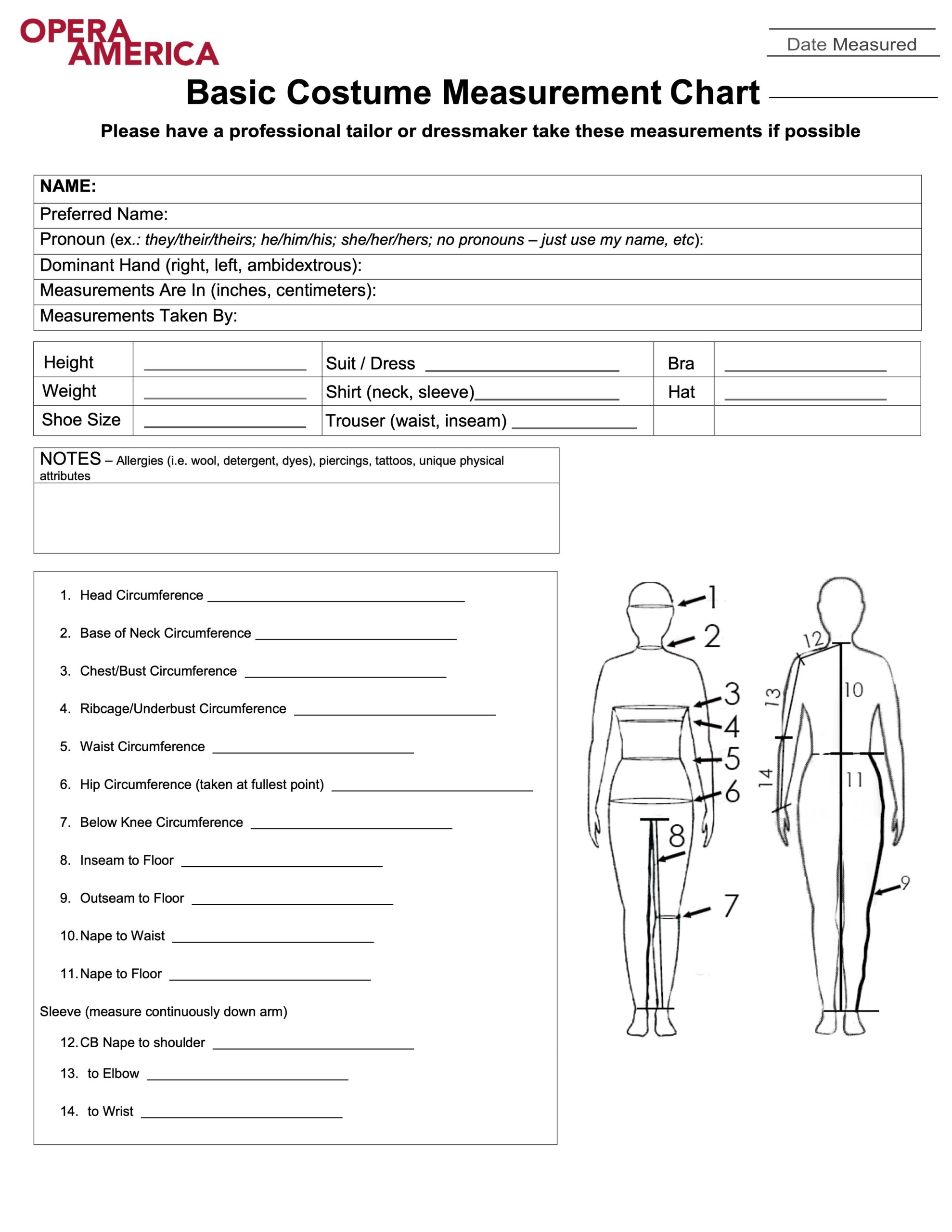 printable suit measurements template