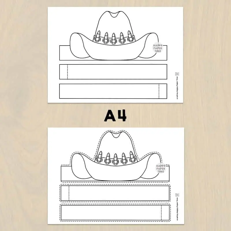 cowboy hat printable template