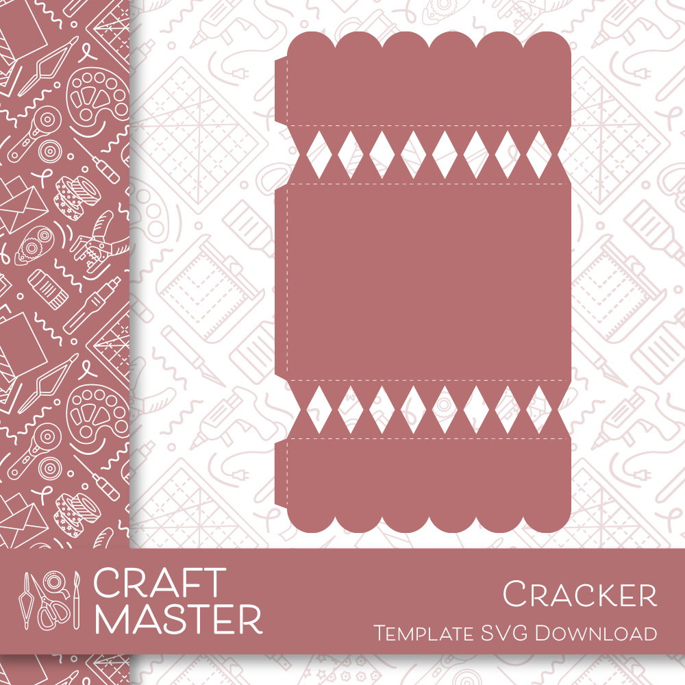 christmas cracker template svg