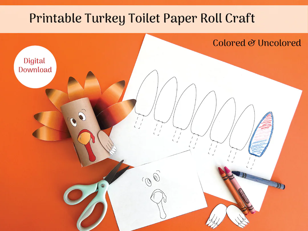 Craft Turkey Toilet Paper Roll Kid