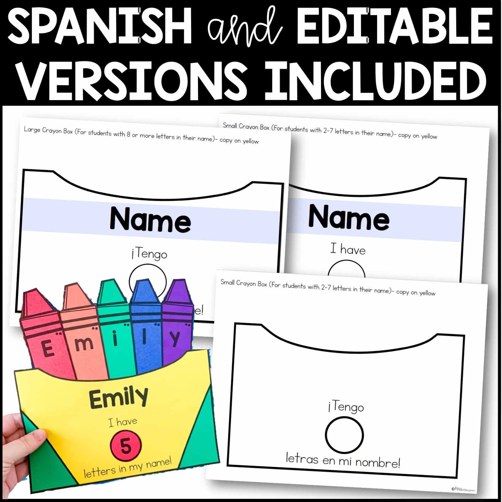 Crayon Box Name Craft