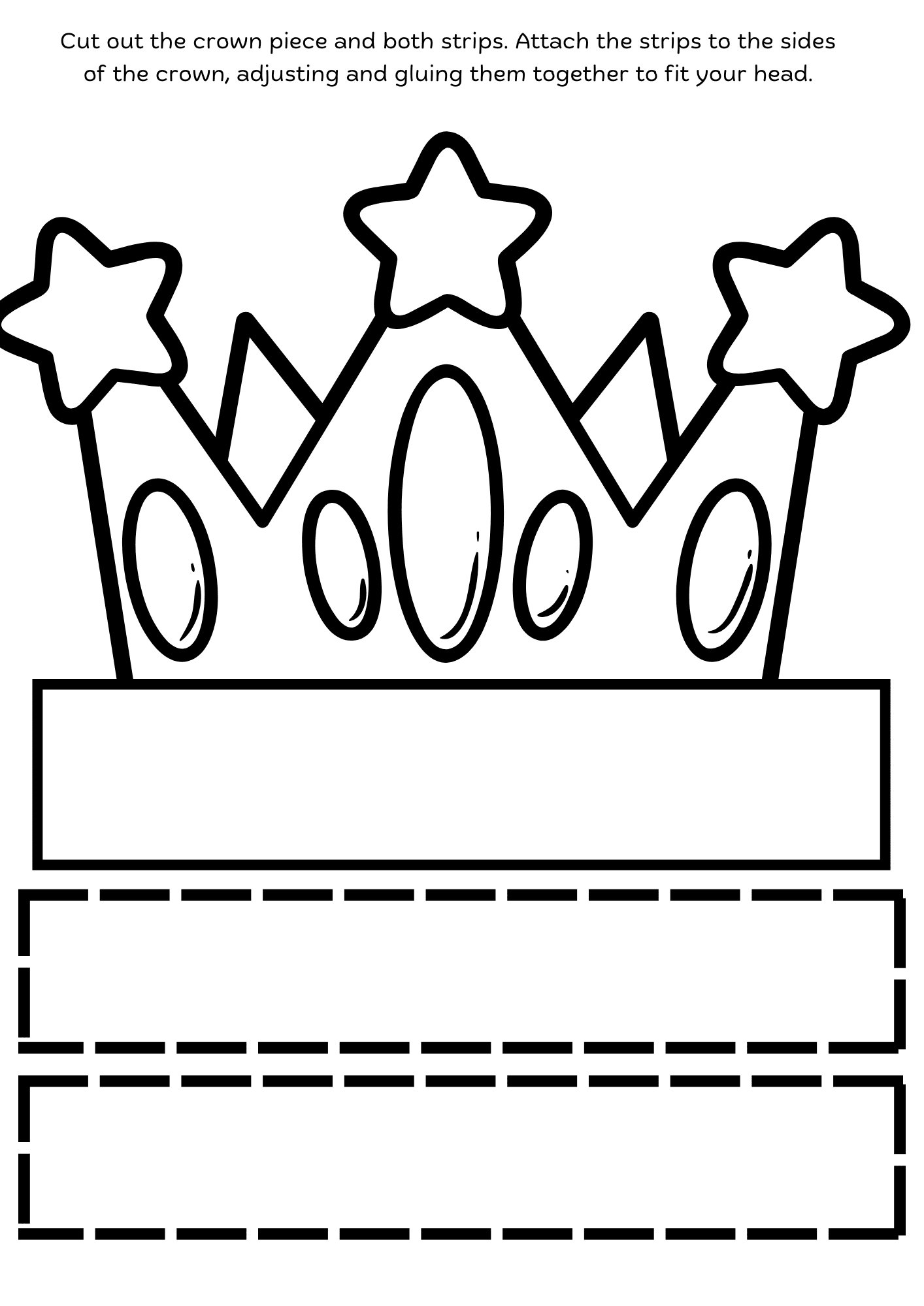 free printable crown template free printable crown template