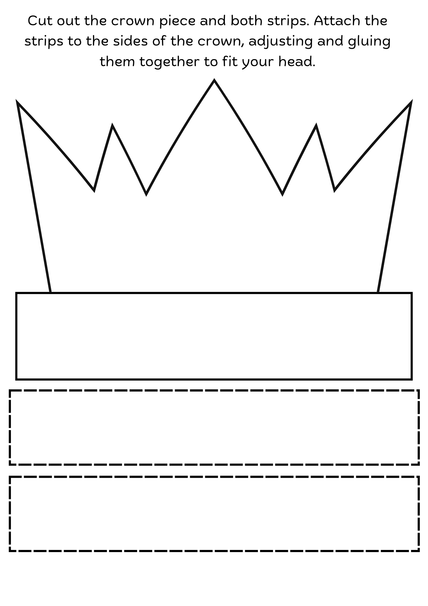 Crown Cut Out And Color Craft Crown Cut Out And Color Craft
