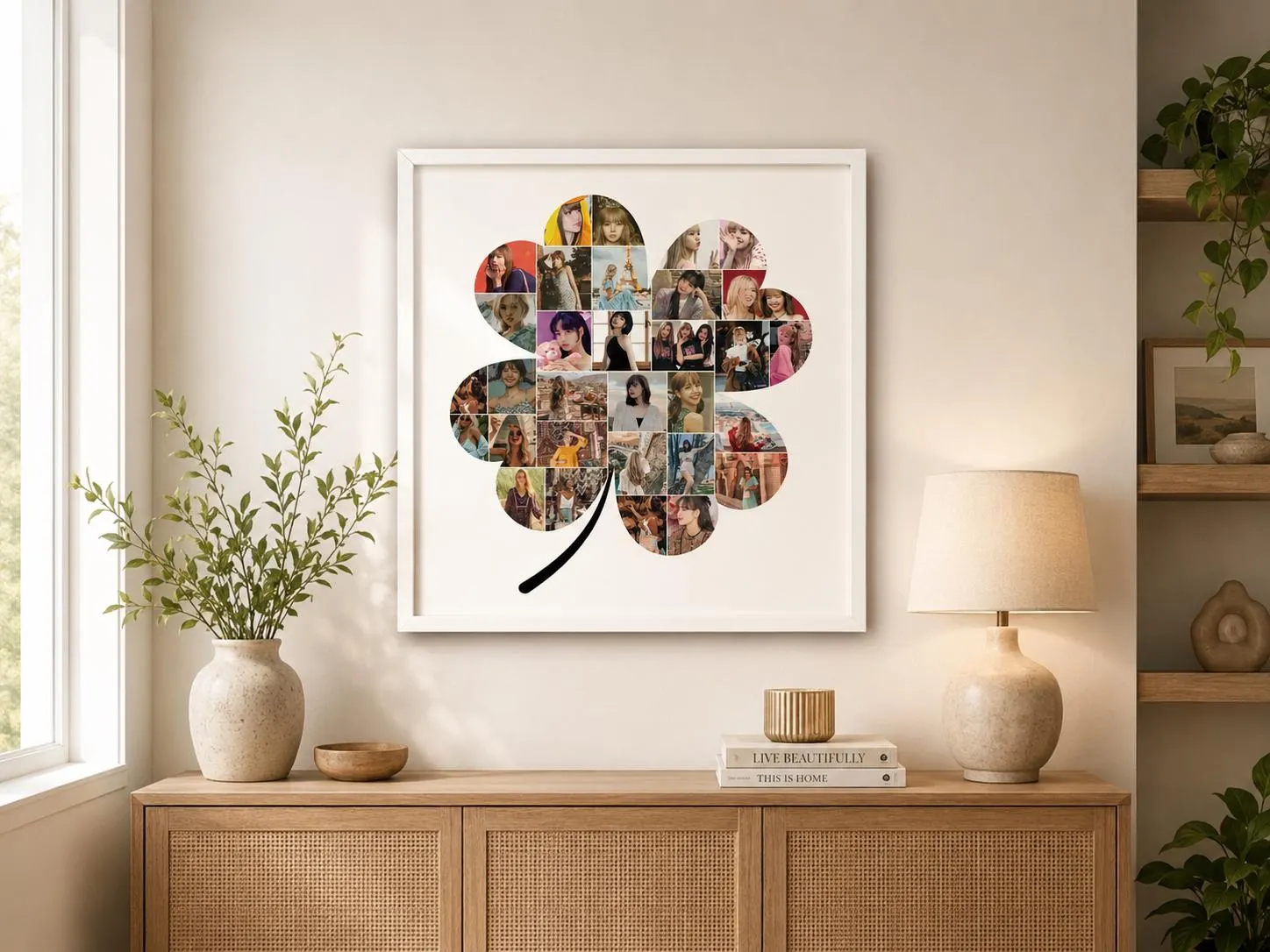 Cute Shamrock Photo Collage Template 4