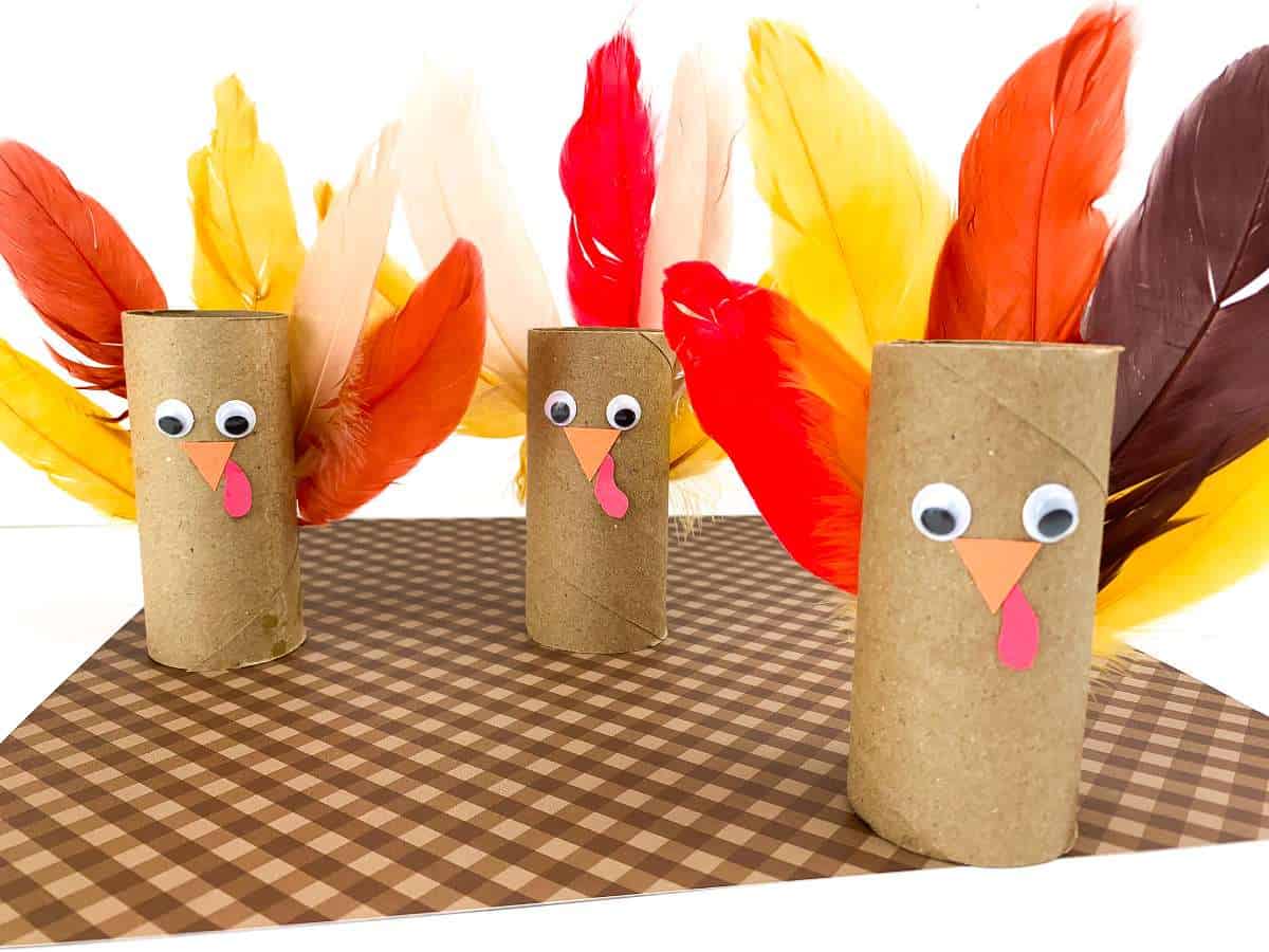 toilet paper roll turkey craft template
