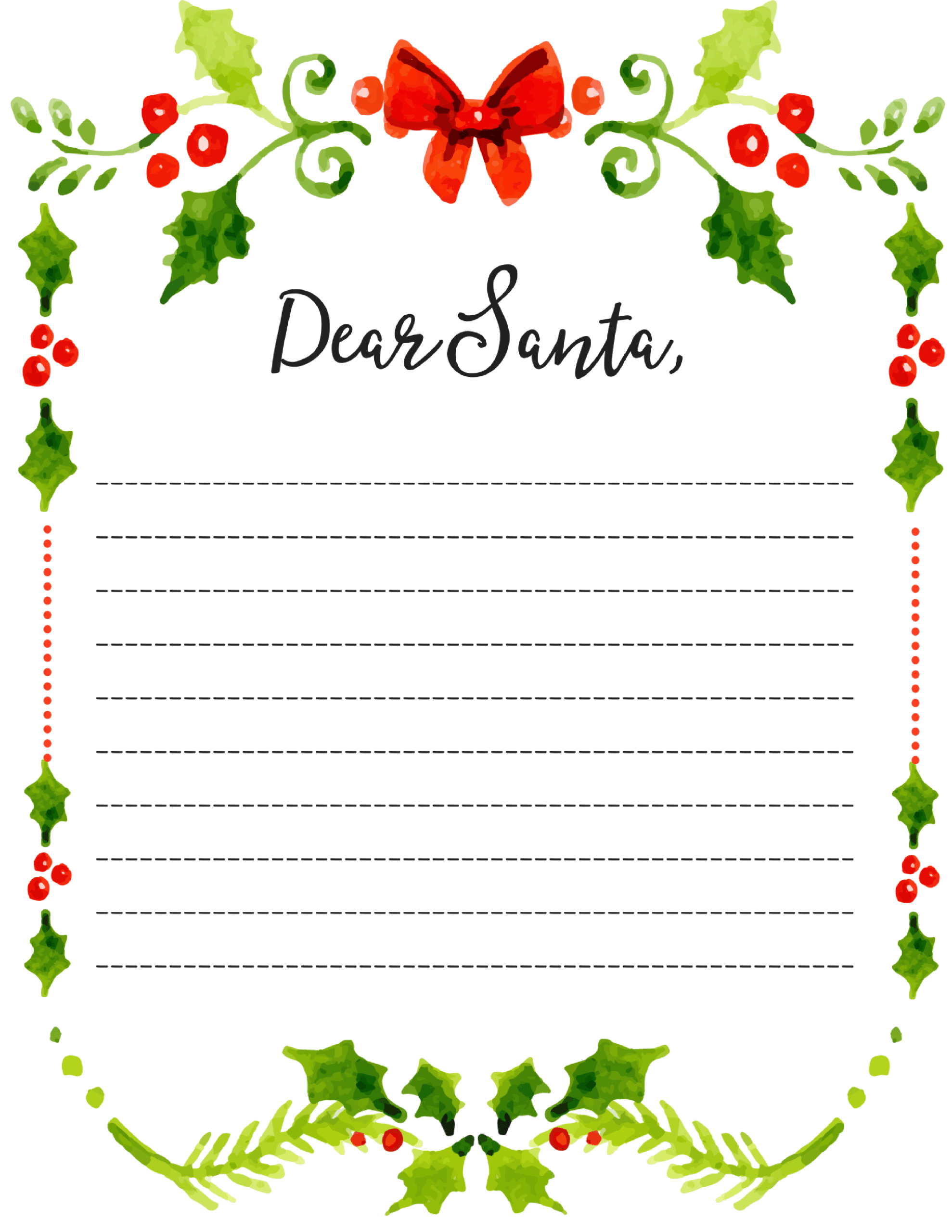 blank father christmas letter template blank father christmas letter template