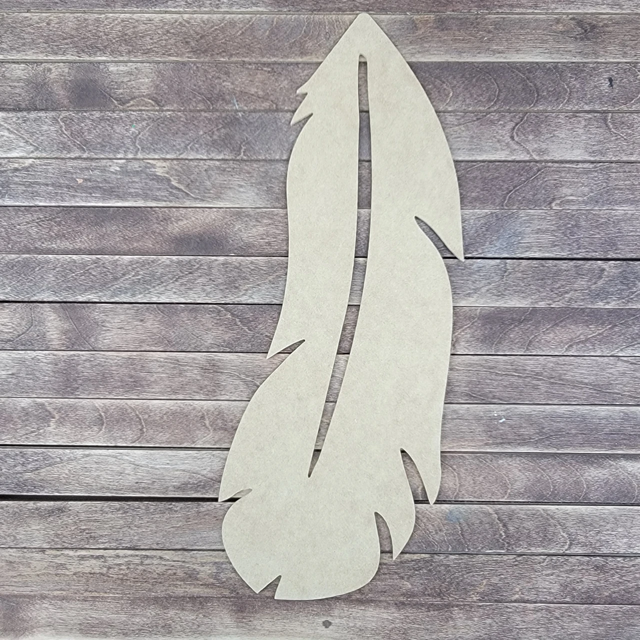 feather cut out template