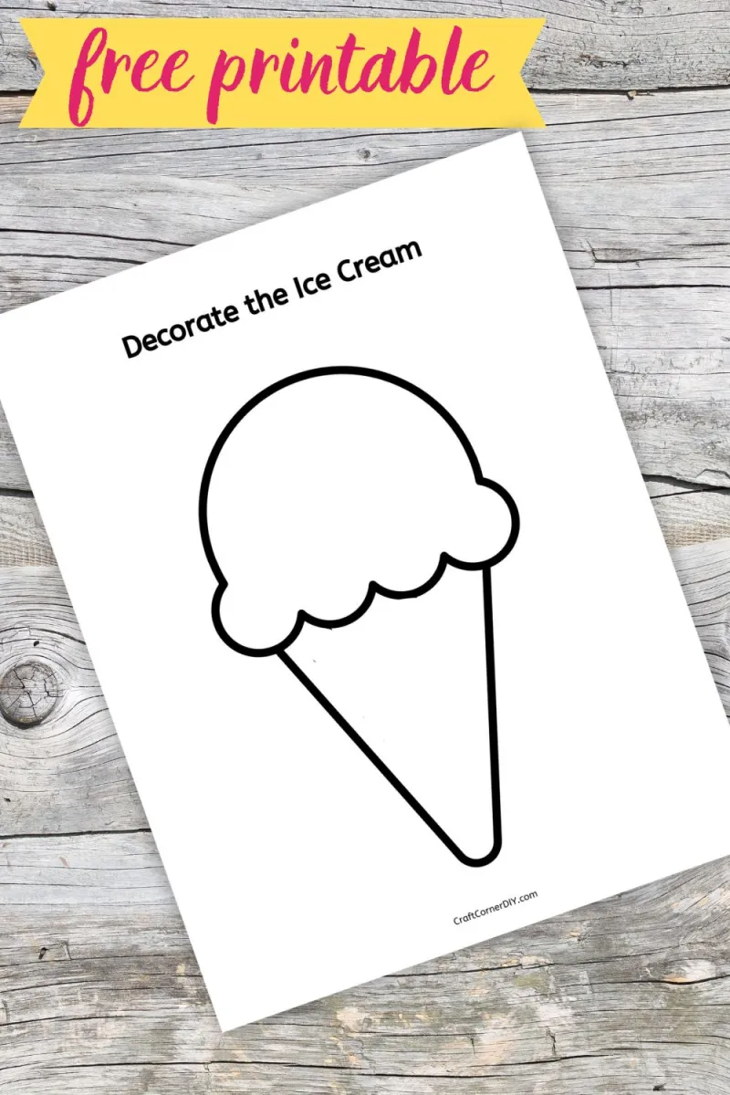 Design Your Own Ice Cream Craft Design Your Own Ice Cream Craft