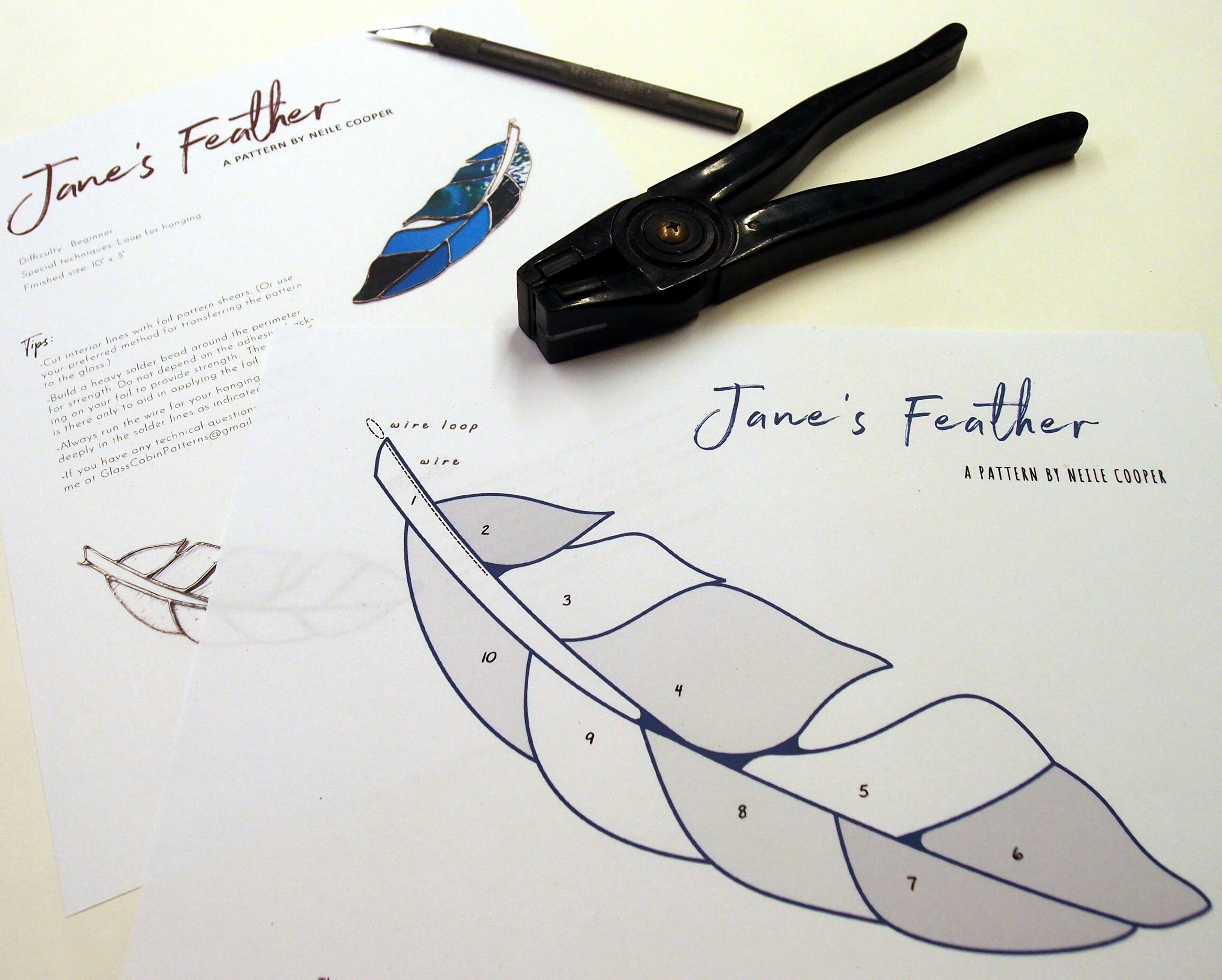 Digital Download Pattern Janes Feather