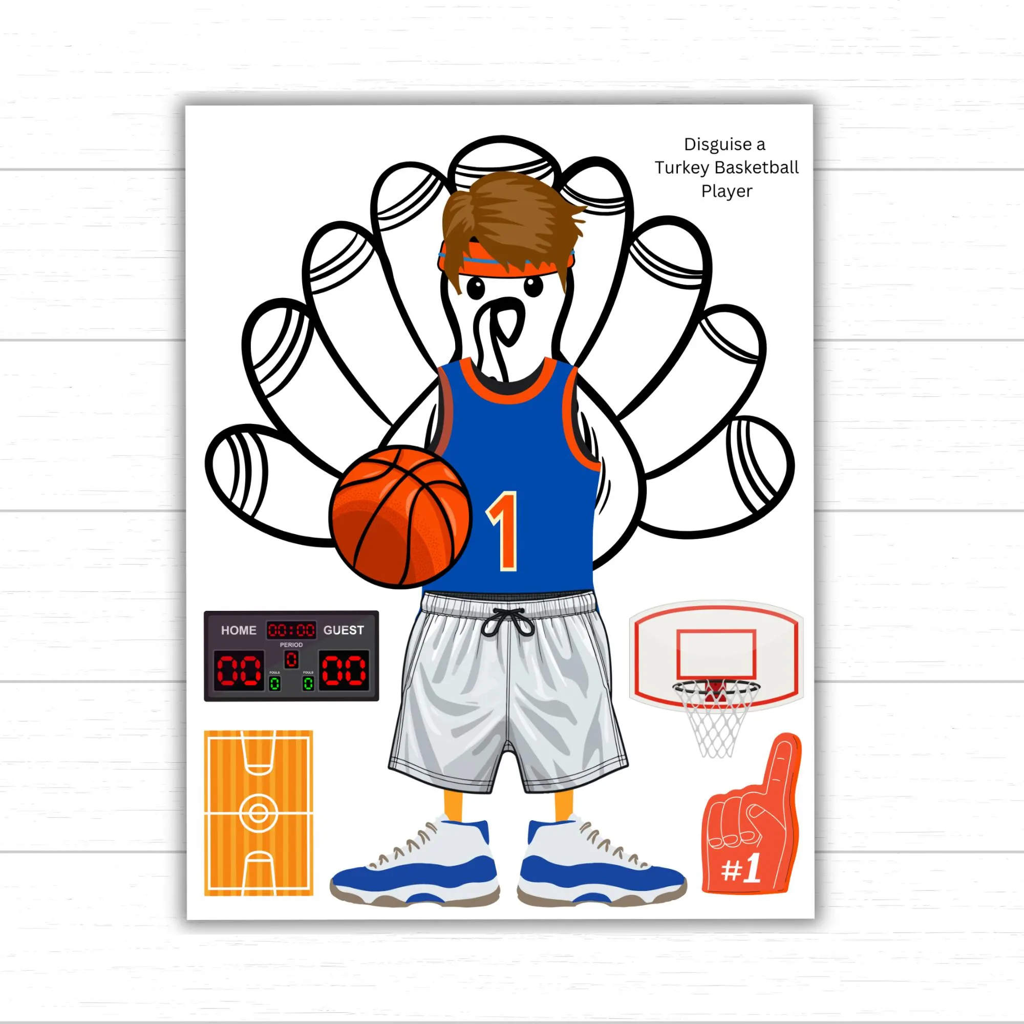 Disguise A Turkey Basketball Player