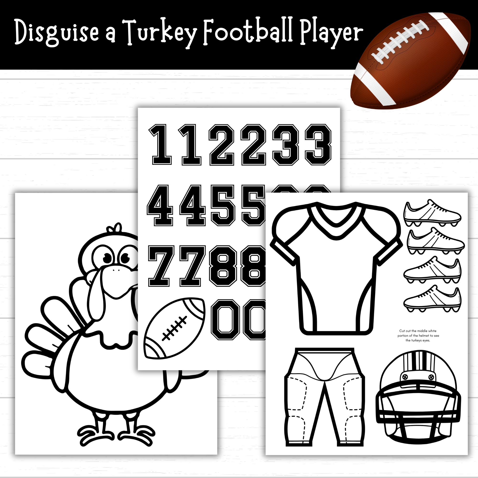 football turkey disguise template