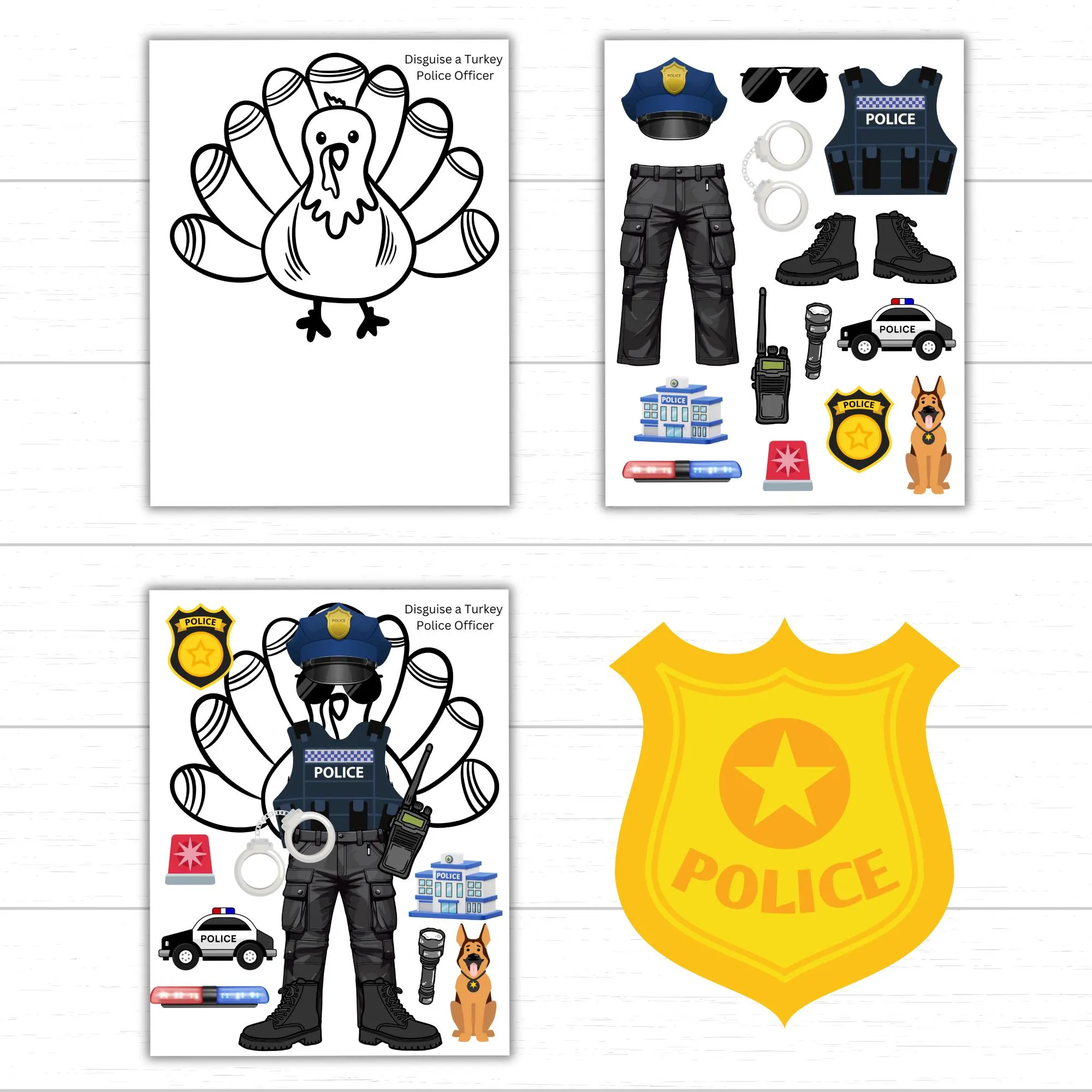 Disguise A Turkey Police Officer Police Disguise A Turkey Police Officer Police