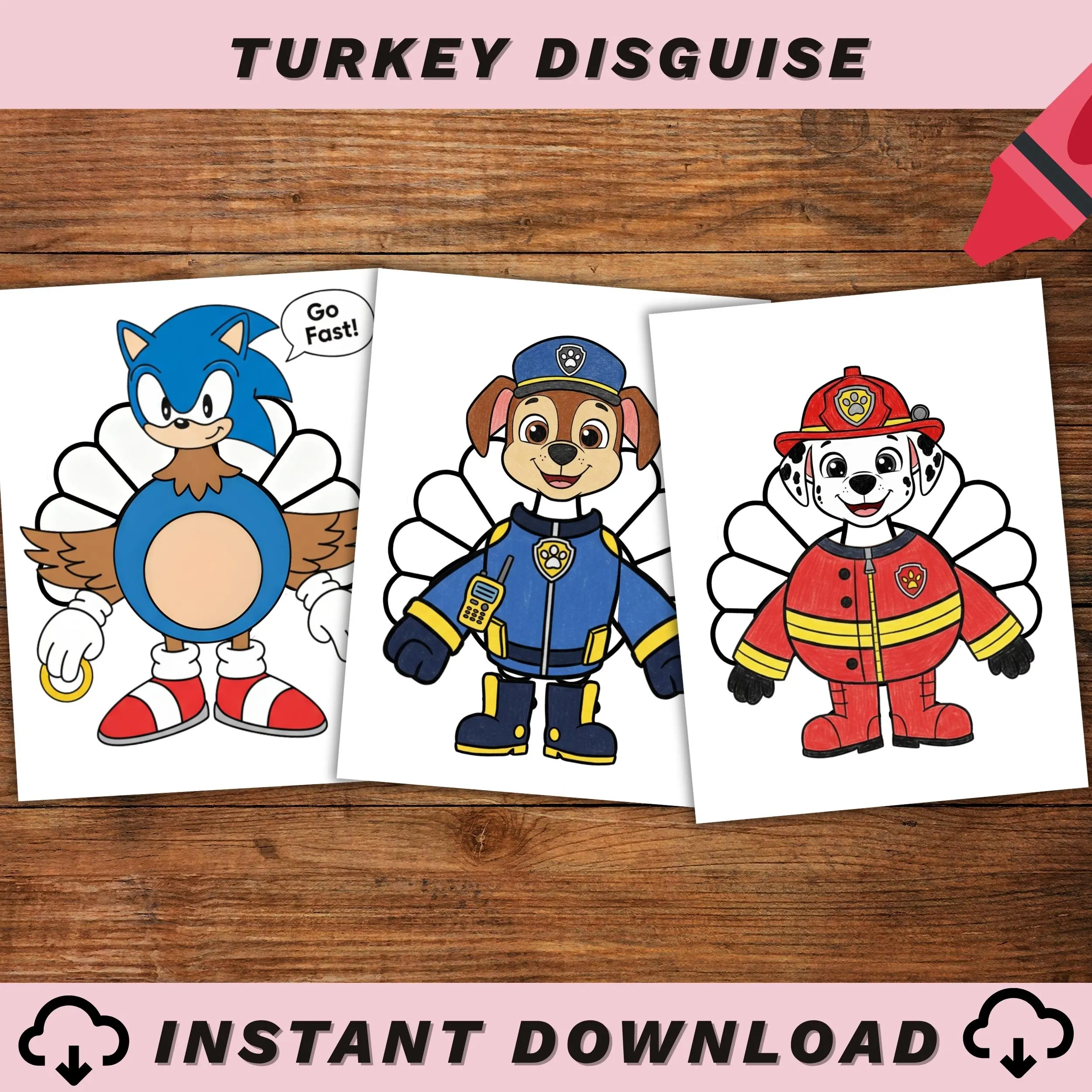 Disguise A Turkey Project Kit Sonic Disguise A Turkey Project Kit Sonic