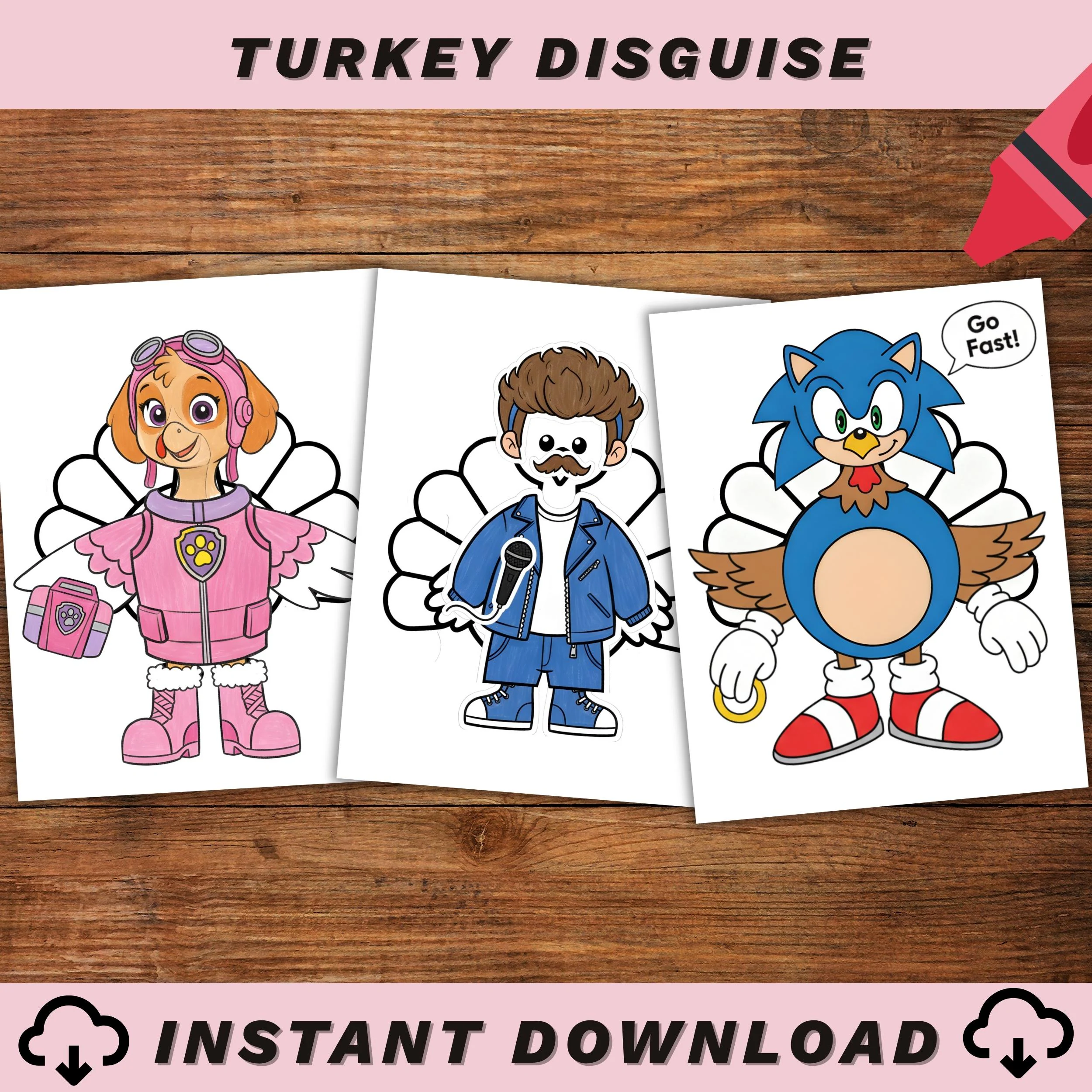 Disguise A Turkey Project Kit Sonic Disguise A Turkey Project Kit Sonic