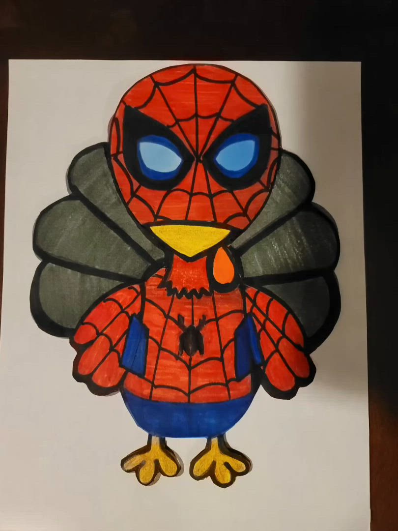 disguise template printable spiderman turkey disguise