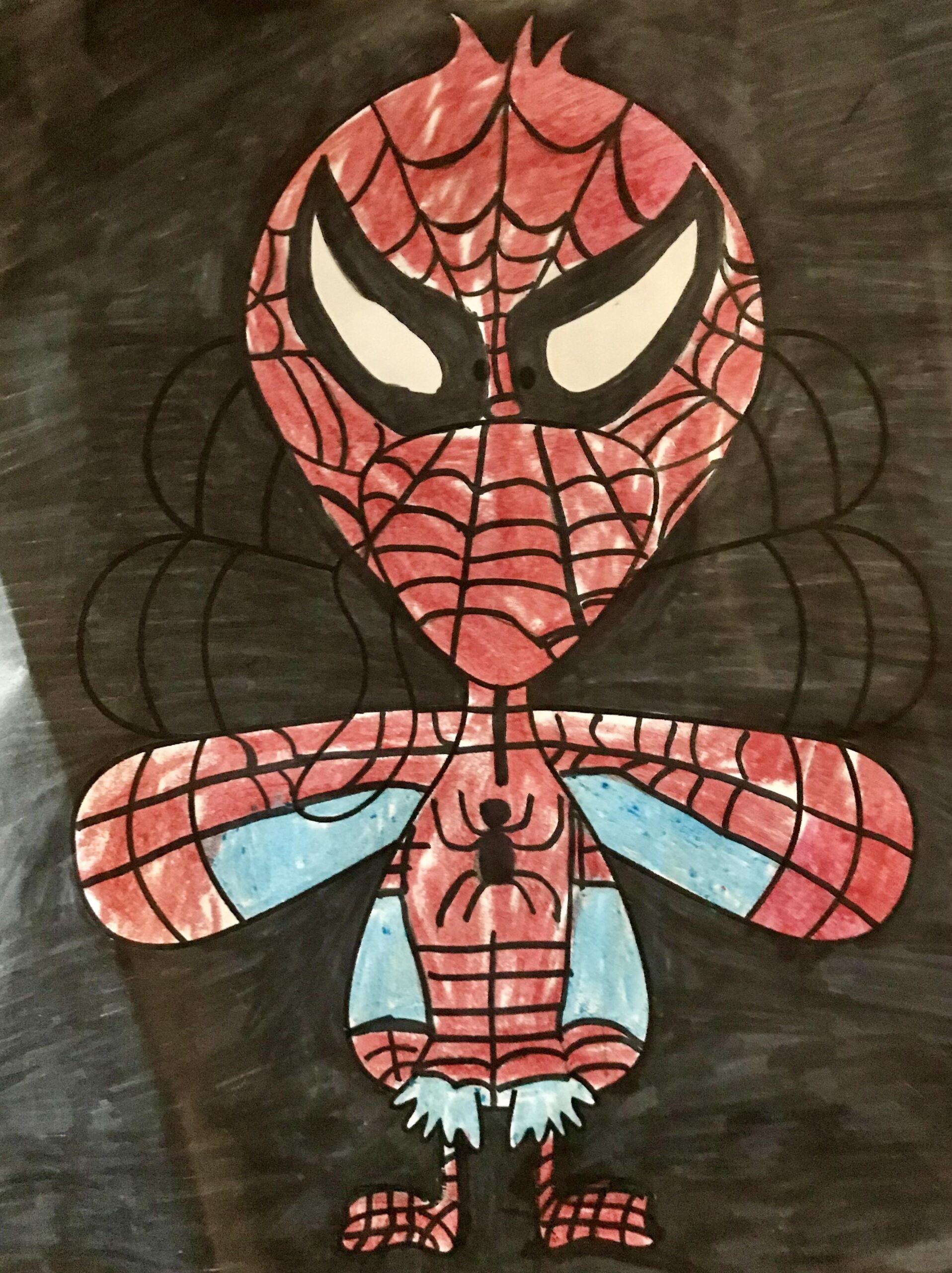spiderman turkey disguise template