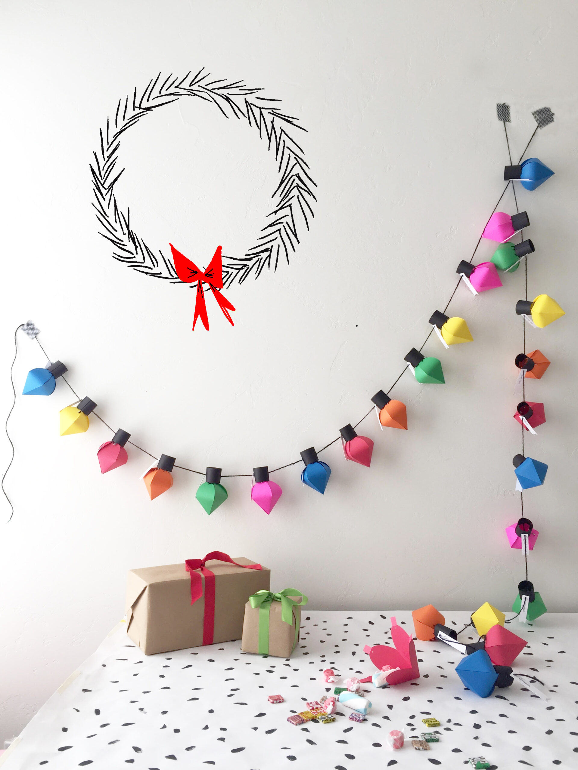 Diy Christmas Bulb Advent Calendar Diy Christmas Bulb Advent Calendar