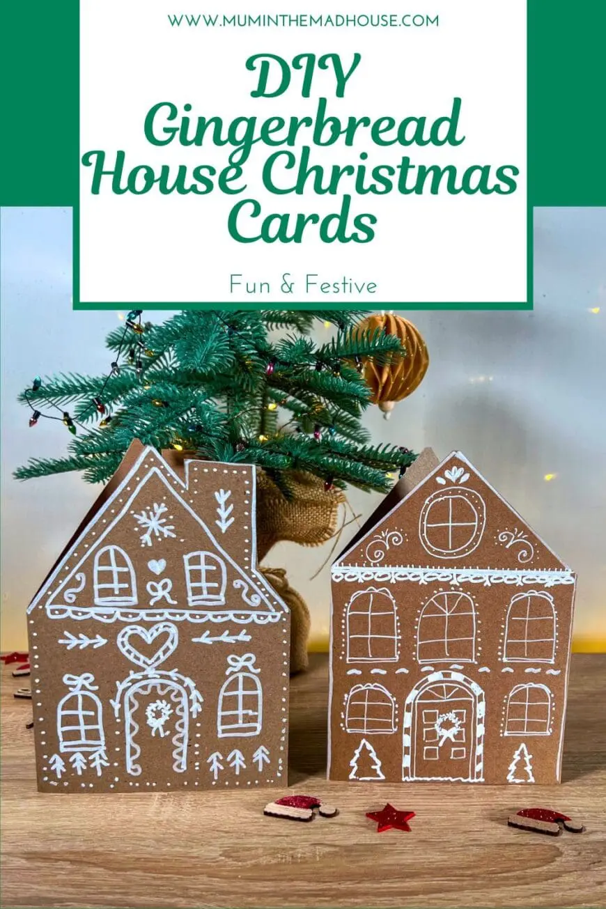 Diy Gingerbread House Christmas Cards Diy Gingerbread House Christmas Cards