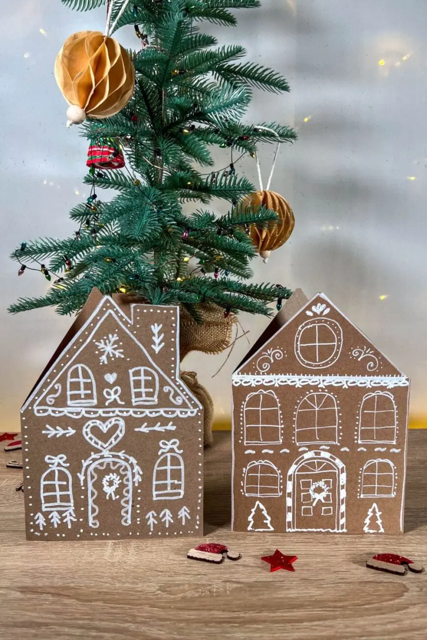 Diy Gingerbread House Christmas Cards Diy Gingerbread House Christmas Cards