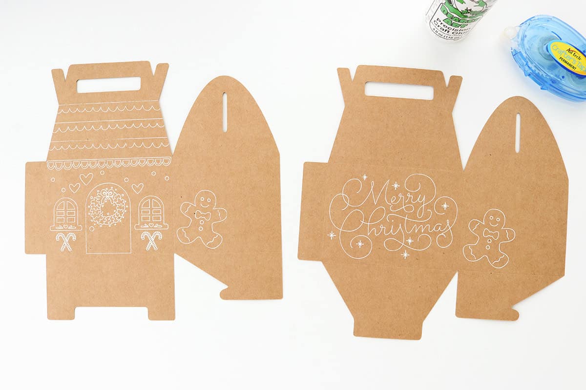 gingerbread house box template
