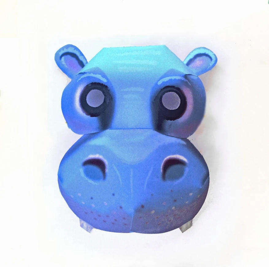 Diy Hippo Mask Template Printable Paper Diy Hippo Mask Template Printable Paper