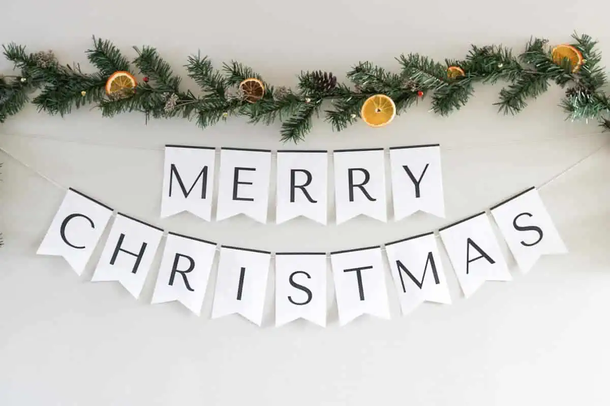 Diy Merry Christmas Banner Free Printable