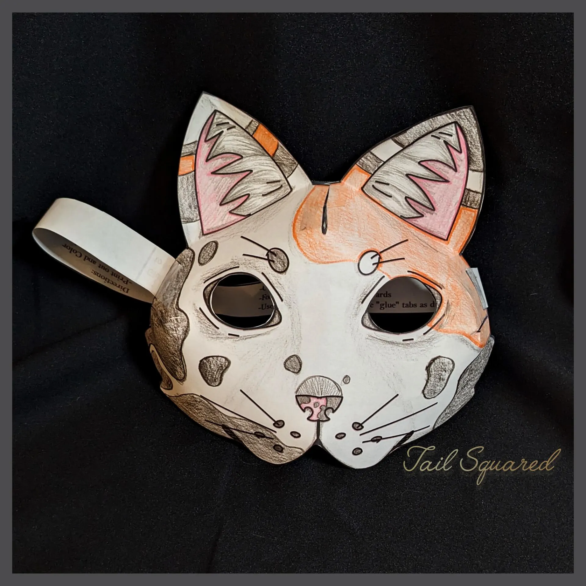 Diy Paper Therian Mask Printable Pattern