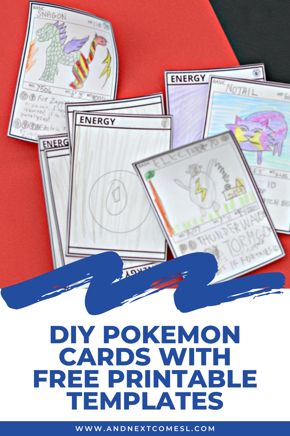 DIY Pokemon Cards Free Printable